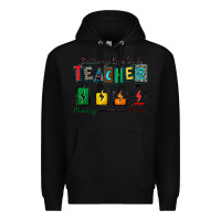 Black battery life of a teacher Premium Hoodie - Zillion Design Studio