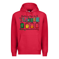 Cardinal battery life of a teacher Premium Hoodie - Zillion Design Studio