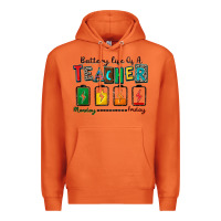 Carrot battery life of a teacher Premium Hoodie - Zillion Design Studio
