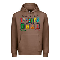 Chestnut battery life of a teacher Premium Hoodie - Zillion Design Studio