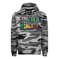 Slate Camo battery life of a teacher Premium Hoodie - Zillion Design Studio