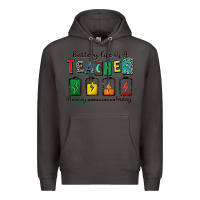Smoke battery life of a teacher Premium Hoodie - Zillion Design Studio