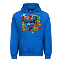 Cobalt santa's favorite lvn Urban Hoodie - Zillion Design Studio