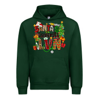 Forest Green santa's favorite lvn Urban Hoodie - Zillion Design Studio