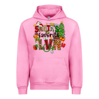Fuchsia Pink santa's favorite lvn Urban Hoodie - Zillion Design Studio