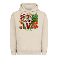 Pigment French Oak santa's favorite lvn Urban Hoodie - Zillion Design Studio
