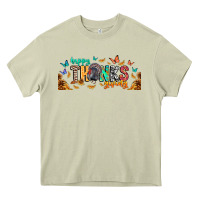 Mossy Happy thanksgiving Heavy Core Tee - CowhideDigitalArt