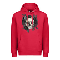 Cardinal Floral skull Premium Hoodie - RanaPortraitStore