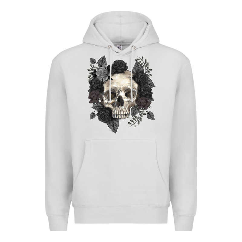 Floral Skull Premium Hoodie by RanaPortraitStore | Teevron