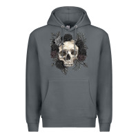 Rock Floral skull Premium Hoodie - RanaPortraitStore