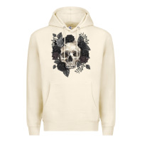 Tofu Floral skull Premium Hoodie - RanaPortraitStore