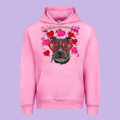 Urban Hoodie Valentine's day  pitbull