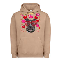 Pigment Burro Valentine's day  pitbull Urban Hoodie - RanaPortraitStore