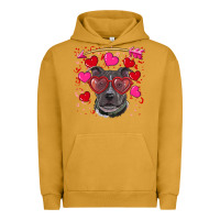 Pigment Peanut Butter Valentine's day  pitbull Urban Hoodie - RanaPortraitStore