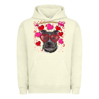 Pigment Pistachio Valentine's day  pitbull Urban Hoodie - RanaPortraitStore