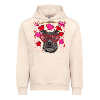 Sandshell Valentine's day  pitbull Urban Hoodie - RanaPortraitStore