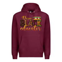 Burgundy dope black educator Premium Hoodie - texasbilliewilder