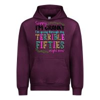 Mauve Wine sorry im cranky im going through my terrible fifties right now Urban Hoodie - texasbilliewilder