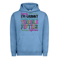 Pigment Pebble Blue sorry im cranky im going through my terrible fifties right now Urban Hoodie - texasbilliewilder