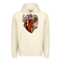 Sandshell Flower anatomical heart Premium Hoodie - RanaPortraitStore