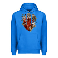 True Royal Flower anatomical heart Premium Hoodie - RanaPortraitStore