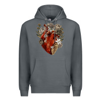 Rock Flower anatomical heart Premium Hoodie - RanaPortraitStore