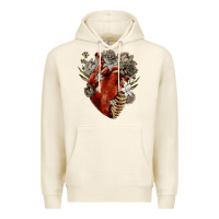 Tofu Flower anatomical heart Premium Hoodie - RanaPortraitStore