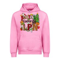 Fuchsia Pink santa's favorite lpn Urban Hoodie - Zillion Design Studio