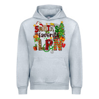 Heather Grey santa's favorite lpn Urban Hoodie - Zillion Design Studio