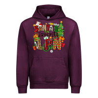 Mauve Wine santa's favorite lpn Urban Hoodie - Zillion Design Studio