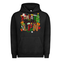 Pigment Black santa's favorite lpn Urban Hoodie - Zillion Design Studio