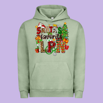 Santa's Favorite Lpn Urban Hoodie Designed By Zillion Design Studio