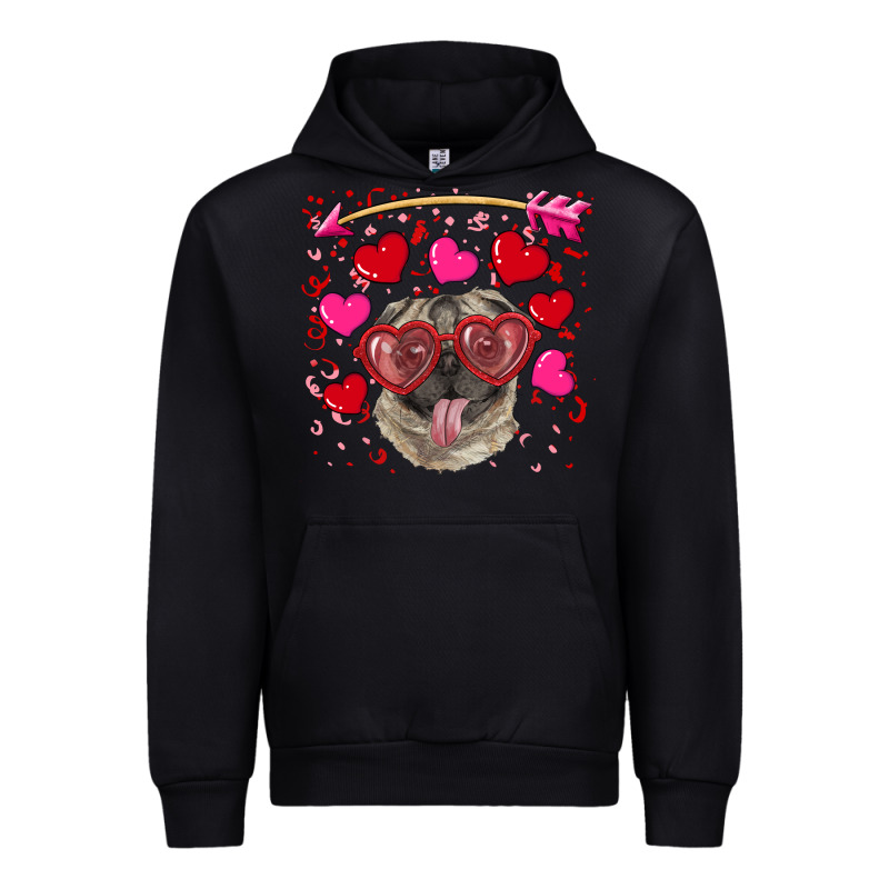 Valentine's Day  Pug Urban Hoodie by RanaPortraitStore | Teevron