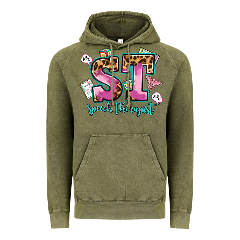 Speech Therapist Vintage Hoodie by AdoDesignShop | Teevron