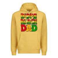 Antique Gold dope black dad with stars Premium Hoodie - texasbilliewilder
