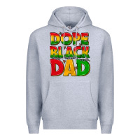 Heather Grey dope black dad with stars Premium Hoodie - texasbilliewilder