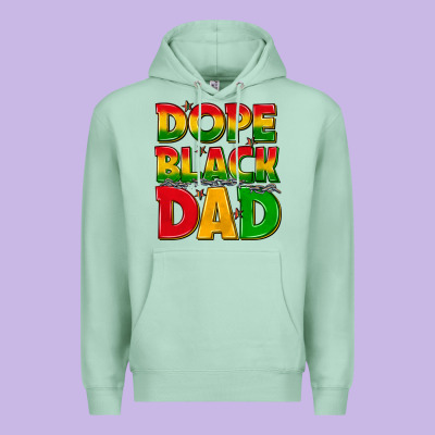 Dope Black Dad With Stars Premium Hoodie Designed By Texasbilliewilder
