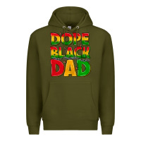 Army Green dope black dad with stars Premium Hoodie - texasbilliewilder