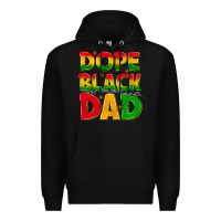 Black dope black dad with stars Premium Hoodie - texasbilliewilder