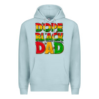 Blue Mist dope black dad with stars Premium Hoodie - texasbilliewilder