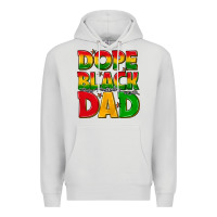 Dove Grey dope black dad with stars Premium Hoodie - texasbilliewilder