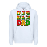 White dope black dad with stars Premium Hoodie - texasbilliewilder