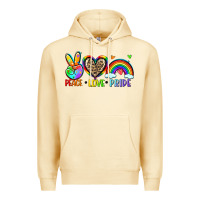 Pina Colada peace love pride Premium Hoodie - Zillion Design Studio