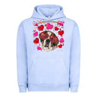 Pigment Grape Ice valentine's day  saint bernard dog Urban Hoodie - RanaPortraitStore