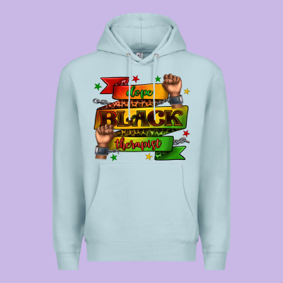 Dope Black Therapist Juneteenth Premium Hoodie Designed By Texasbilliewilder