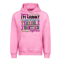 Fuchsia Pink sorry im cranky im going through my terrible thirties right now Urban Hoodie - texasbilliewilder