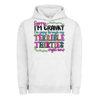 Pigment Lunar Rock sorry im cranky im going through my terrible thirties right now Urban Hoodie - texasbilliewilder