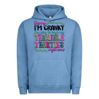 Pigment Pebble Blue sorry im cranky im going through my terrible thirties right now Urban Hoodie - texasbilliewilder