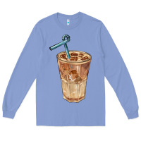 Colony Blue iced latte Long Sleeve Tee - BarkalooDesign