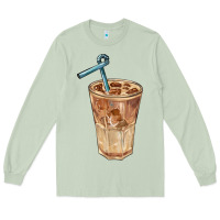 Matcha iced latte Long Sleeve Tee - BarkalooDesign